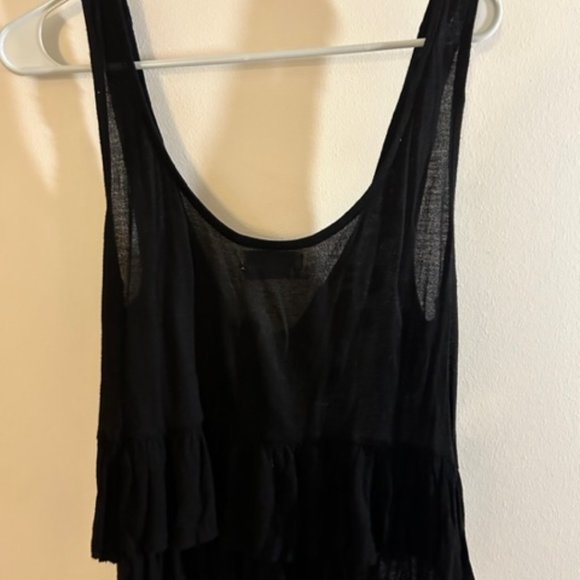 Urban Outfitters cropped peplum top with floral embroidery and tie - Size Medium - Picture 3 of 3